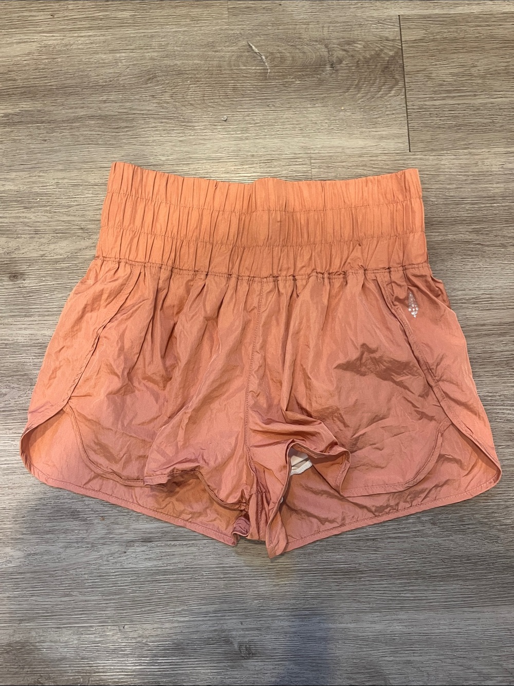 FP movement Women's High-Waist Performance Shorts - Peach
